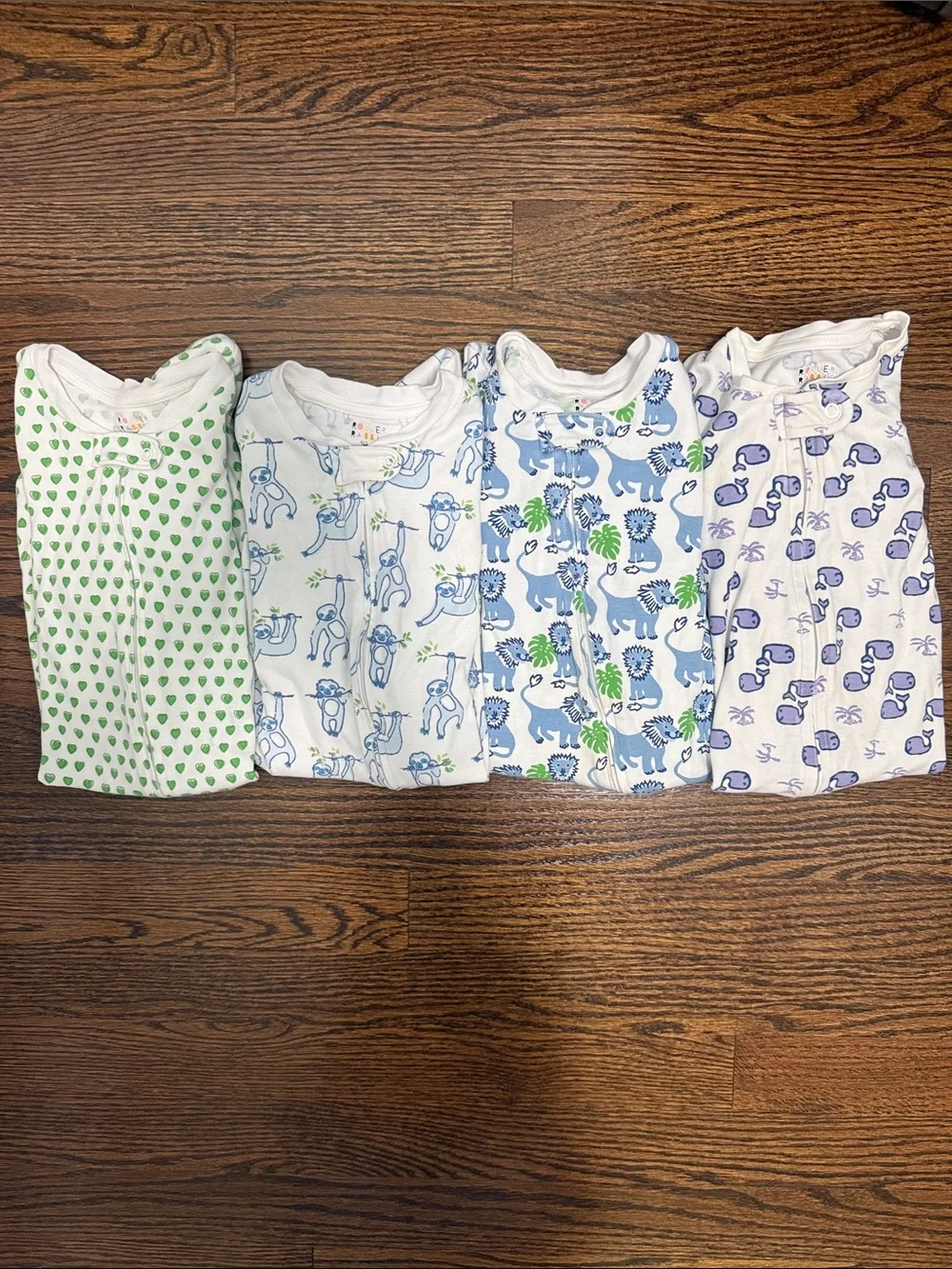 Bundle Roller Rabbit Zipper Footies Pajamas